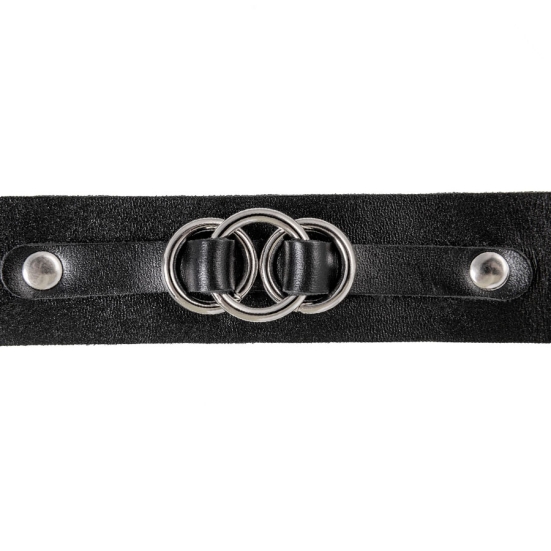 Кожаный чокер-ошейник Pecado 03120