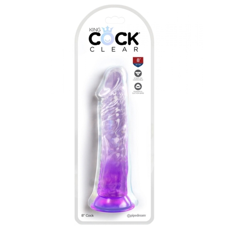 Фаллос King Cock Clear 8", Pipedream