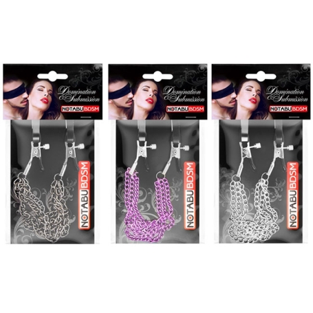 Зажимы на соски Notabu с тройной цепочкой